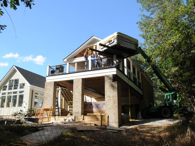 A house under construction