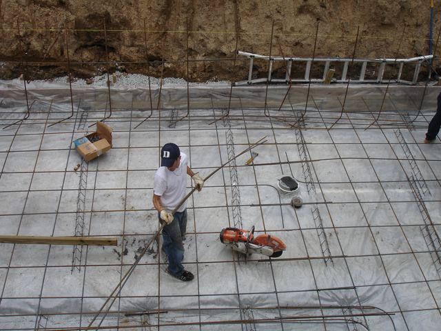 Concrete footings and foundation walls