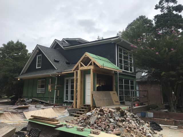 A house under construction