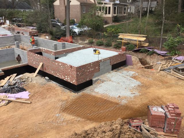 Concrete footings and foundation walls