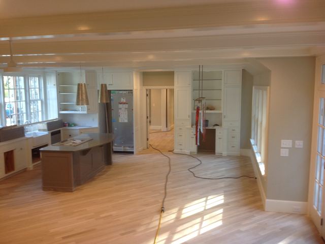 A kitchen under construction