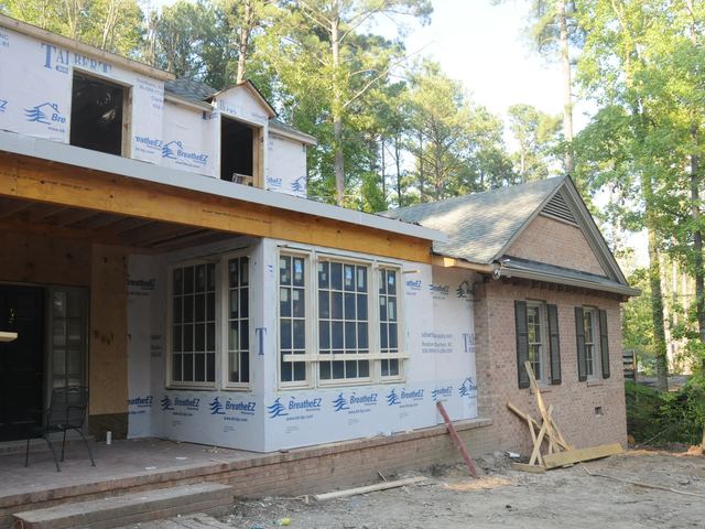 A house under construction