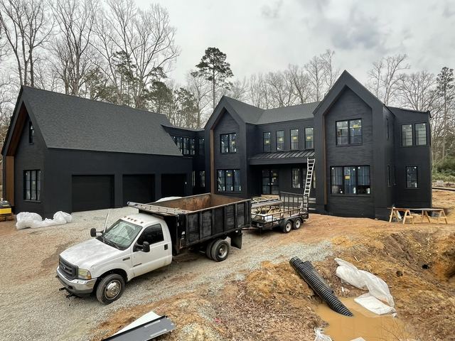 A house under construction